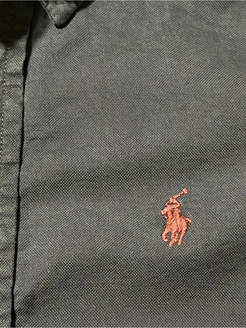 Boys Ralph Lauren Dark Blue Long Sleeve Button Down Shirt Embroidered Logo Pony